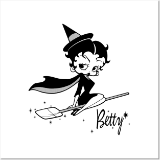 Betty Boop - Halloween witch Posters and Art